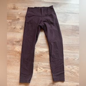 Burgundy Lululemon leggings